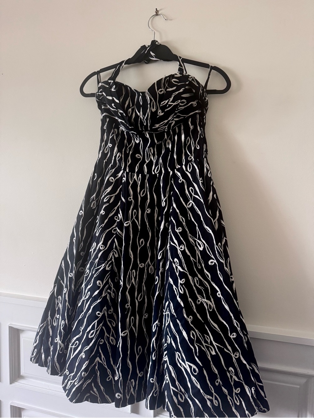 Anthropologie Girls from Savoy halter midi dress …. Size 8